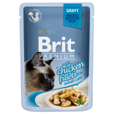 Brit Premium Куриное филе в соусе для кошек