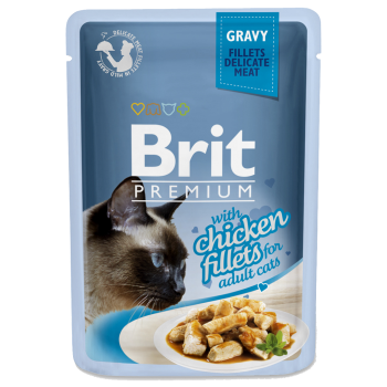 Brit Premium Куриное филе в соусе для кошек