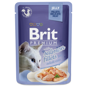 Brit Premium Филе лосося в желе для кошек