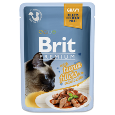Brit Premium Филе тунца в соусе для кошек