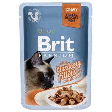 Brit Premium Філе індички в соусі для котів