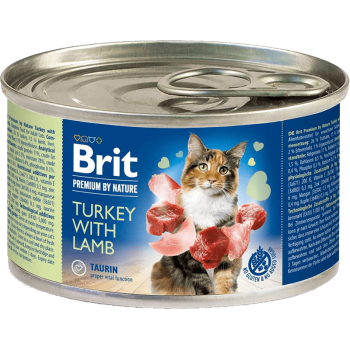 Brit Premium by Nature Cat Turkey & Lamb (Паштет з індичкою та ягням)