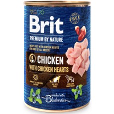Brit Premium by Nature для собак (курка та курячі серця)
