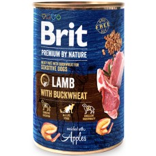 Brit Premium by Nature для собак (ягненок и гречка)