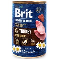 Brit Premium by Nature для щенков (индейка и печень)