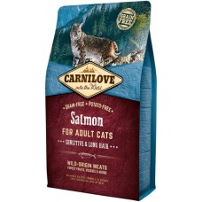 Carnilove Cat Adult Salmon Sensitive & Long-Hair (лосось)