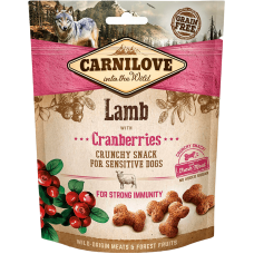 Carnilove Dog Crunchy Snack Лакомство для иммунитета (ягненок и клюква)