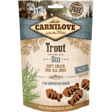 Carnilove Dog Soft Snack Лакомство для улучшения настроения (форель и укроп)