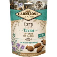 Carnilove Dog Soft Snack Ласощі для хорошого метаболізму (короп і чебрець)