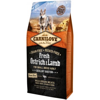 Carnilove Dog Adult Small Breed Fresh Ostrich & Lamb (м&#39;ясо страуса та ягня)