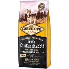 Carnilove Dog Adult Fresh Chicken & Rabbit (курица и кролик)