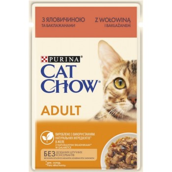 Cat Chow Adult (яловичина та баклажани)
