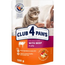Club 4 Paws Premium с говядиной в желе