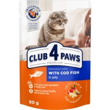 Club 4 Paws Premium с треской в желе