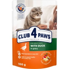 Club 4 Paws Premium с уткой в соусе