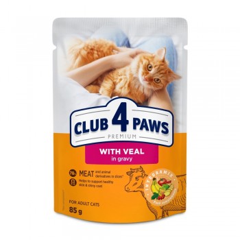 Club 4 Paws Premium (телятина в соусе)