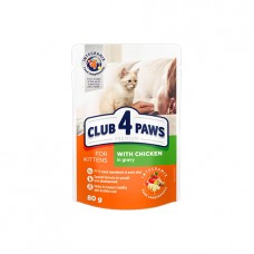 Club 4 Paws Premium для котят (курица в соусе)