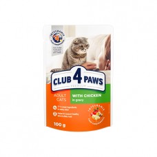 Club 4 Paws Premium с курицей в соусе
