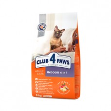 Club 4 Paws Premium Indoor 4 in 1 для дорослих кішок