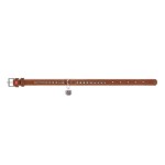 WAUDOG Soft Ошейник для собак кожаный с QR паспортом, металлические украшения