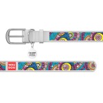 WAUDOG Design Нашийник з малюнком "Казка", преміум шкіра, металева пряжка, білий WAUDOG Design Нашийник з малюнком "Казка", преміум шкіра, металева пряжка, білий