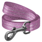 WAUDOG Re-cotton Поводок для собак из восстановленного хлопка светоотражающий, фиолетовый