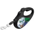 WAUDOG R-leash Поводок-рулетка для собак, рисунок "Джокер Зеленый", светоотражающая лента, черный
