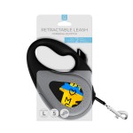WAUDOG R-leash Поводок-рулетка для собак, рисунок "Дом", светоотражающая лента, черный