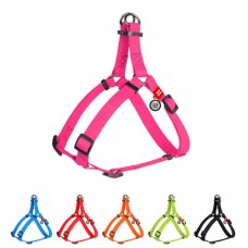 WAUDOG Waterproof Шлей для собак водостійкий з QR-паспортом, металева пряжка-фастекс, рожева