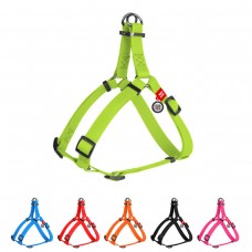 WAUDOG Waterproof Шлей для собак водостійкий з QR-паспортом, металева пряжка-фастекс, салатова