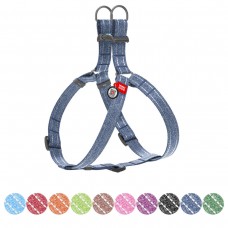 WAUDOG Re-cotton Шлей з відновленої бавовни з QR паспортом, світловідбивна, пластиковий фастекс, синя