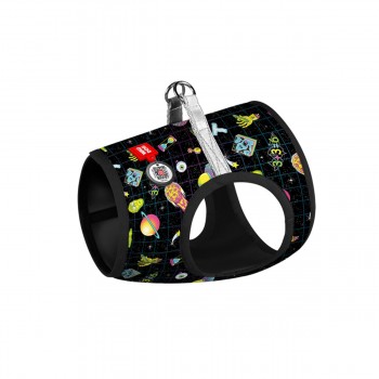 WAUDOG Clothes Шлея для собак мягкая c QR-паспортом, рисунок "Рик и Морти 2"