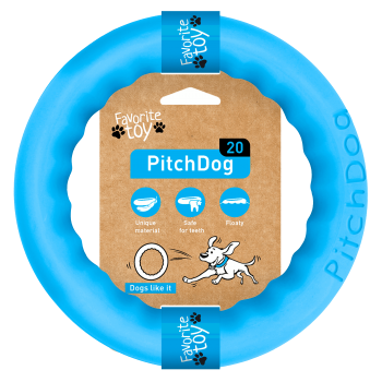 PitchDog Кільце іграшка для собак, блакитний