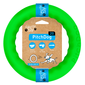 PitchDog Кільце іграшка для собак, лайм