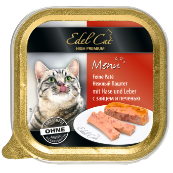 Edel Cat Паштет із зайцем та печінкою для кішок Edel Cat Паштет із зайцем та печінкою для кішок