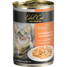 Edel Cat Три вида мяса в соусе для кошек
