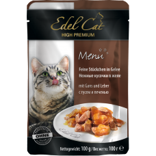 Edel Cat Гусак та печінка в желе для котів