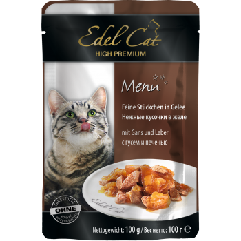 Edel Cat Гусь и печень в желе для кошек