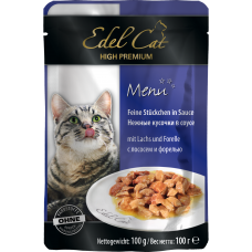 Edel Cat Лосось та форель у соусі для кішок
