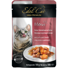 Edel Cat Лосось и камбала в желе для кошек