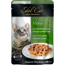 Edel Cat Індичка та качка в соусі для котів