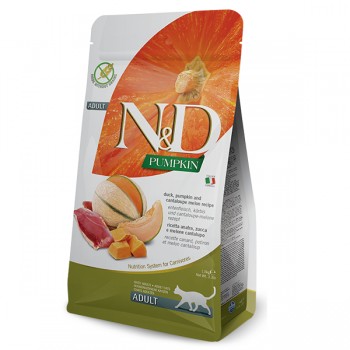 Сухой корм Farmina N&D Grain Free Pumpkin для взрослых кошек с уткой и тыквой Сухой корм Farmina N&D Grain Free Pumpkin для взрослых кошек с уткой и тыквой