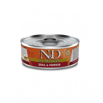 Влажный корм Farmina N&D Grain Free Pumpkin для взрослых кошек с тыквой и перепелом