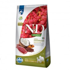 Farmina N&D Quinoa Skin & Coat для взрослых собак средних и крупных пород с уткой, киноа, кокосом и куркумой