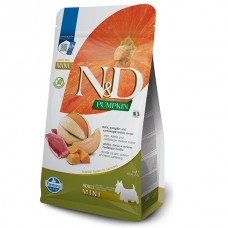 Farmina N&D Pumpkin Grain Free для взрослых собак мелких пород с уткой и дыней