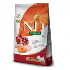 Farmina N&D Pumpkin Grain Free для взрослых собак мелких пород с курицей и гранатом