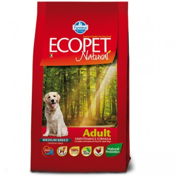 Сухой корм Farmina Ecopet Natural для взрослых собак средних пород с курицей