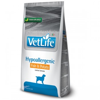 Сухой корм Farmina Vet Life Hypoallergenic Fish & Potato при пищевой аллергии