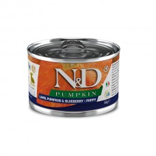 Farmina N&D Grain Free Pumpkin для цуценят дрібних порід з гарбузом, ягням та чорницею