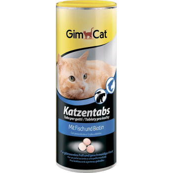 GimCat Katzentabs - витаминизированные лакомства для кошек, с рыбой